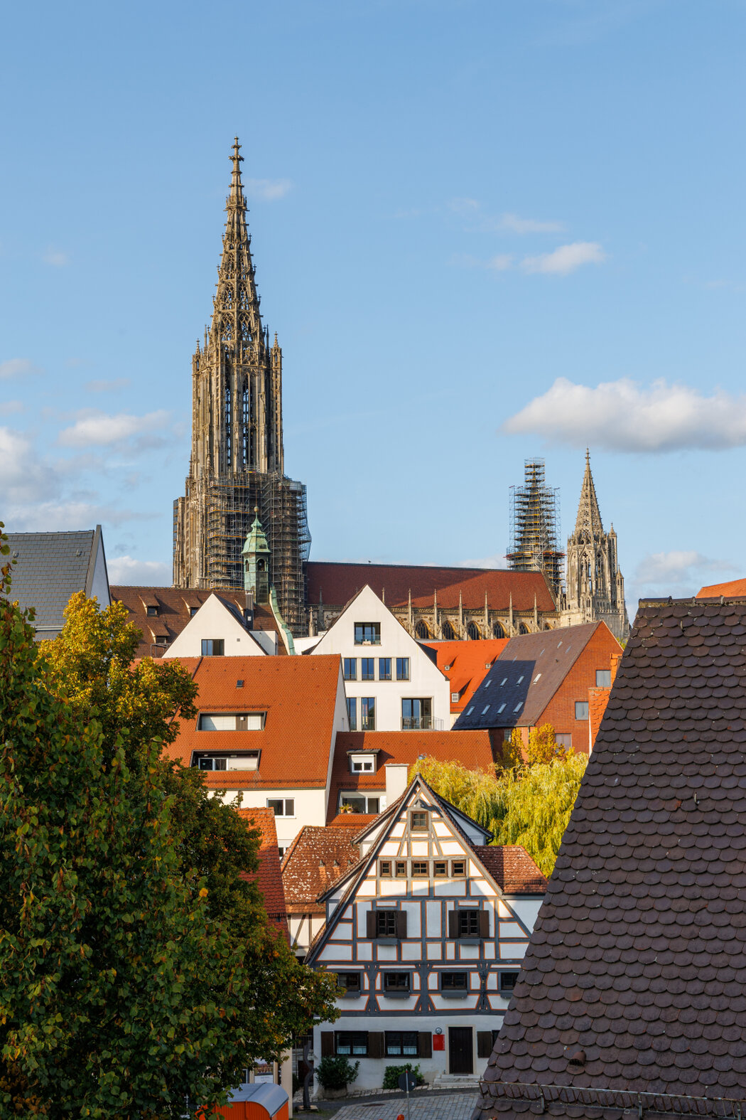 Europäische Küste mit Abendlicht